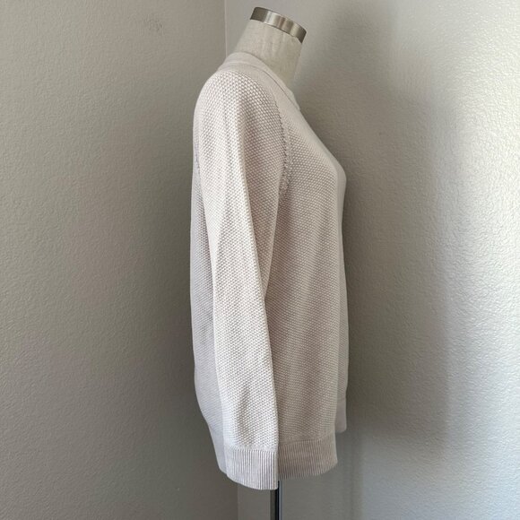 Lululemon Womens Cream Textured Knit Crewneck Sweater Pullover Long Sleeve XS - Picture 3 of 9